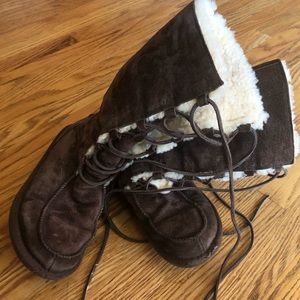 Fur filled UGG boots